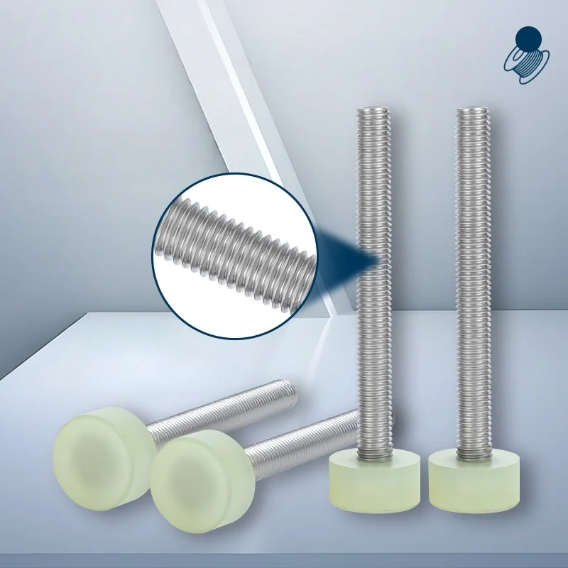 Rubber Head Screws Polyurethane Hot-adhesive Buffer Bolts Rubber Coated Screw details