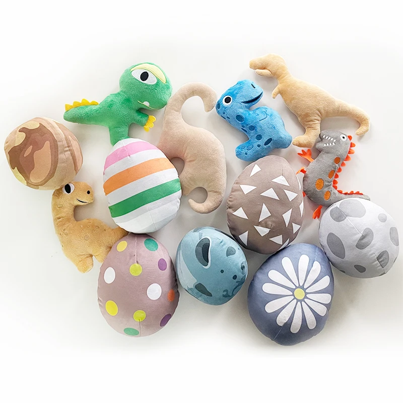 New Design Ancient Fossils and Dinosaurs Plush Dog Toy Chew Dog Toy