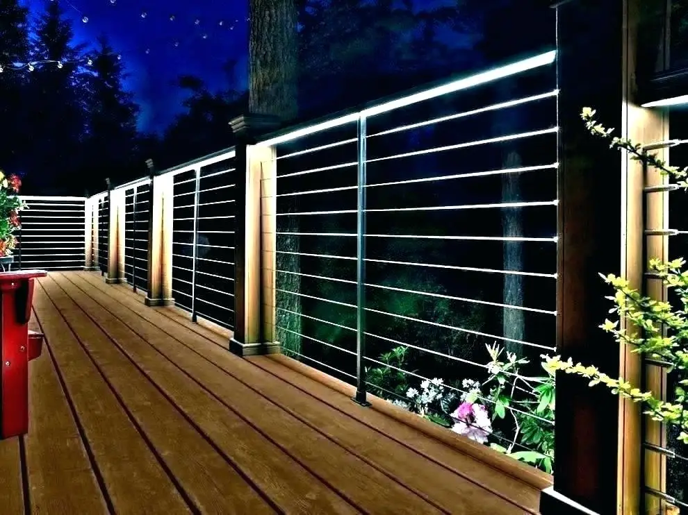 Stainless Steel Pipe Railing And Cable Railing Systems Metal Deck