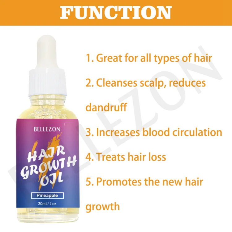 Натуральное масло для быстрого роста волос 30 мл
