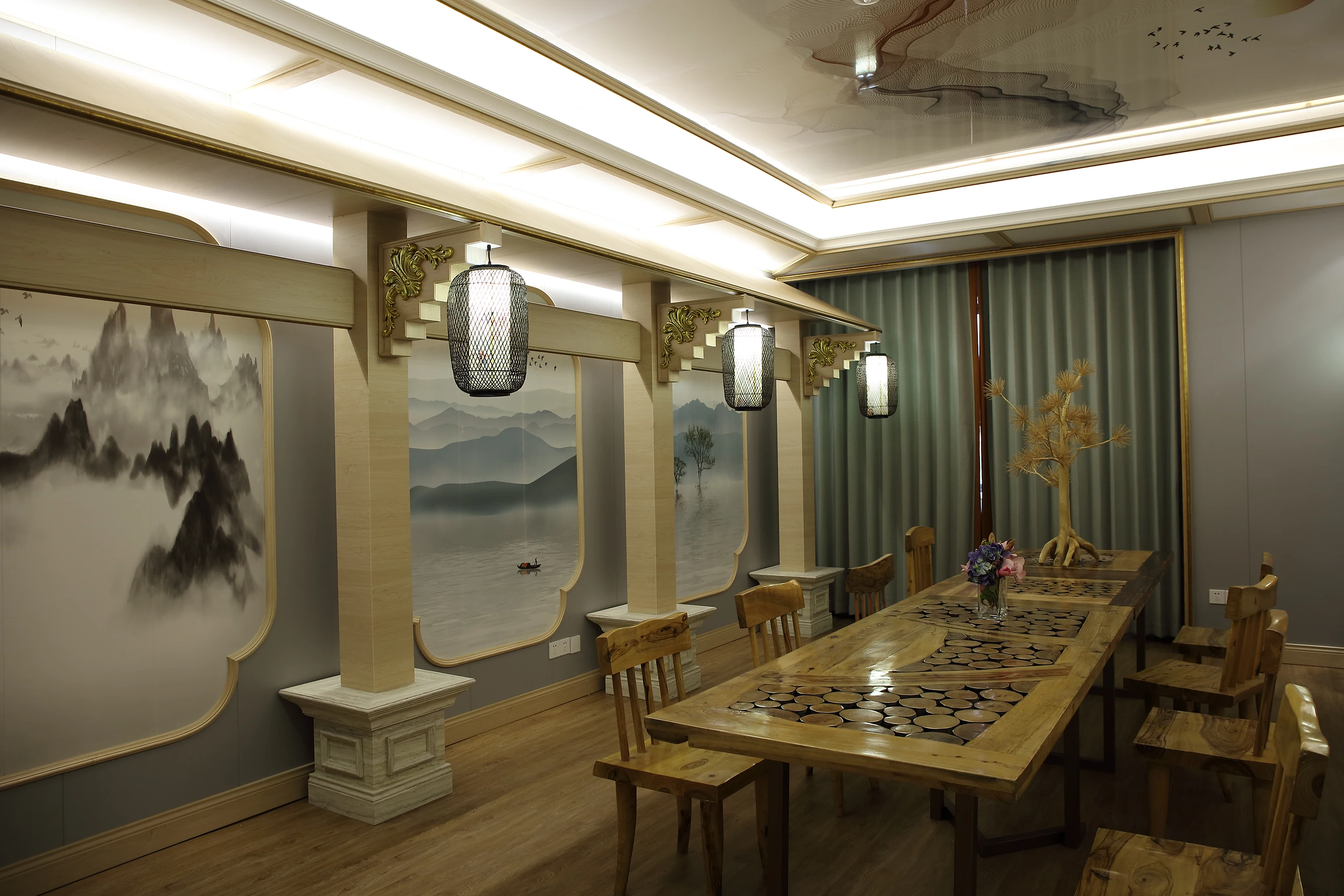 Waterproof Building Material 80mm-thickness WPC Wall Panel Partition Wall
