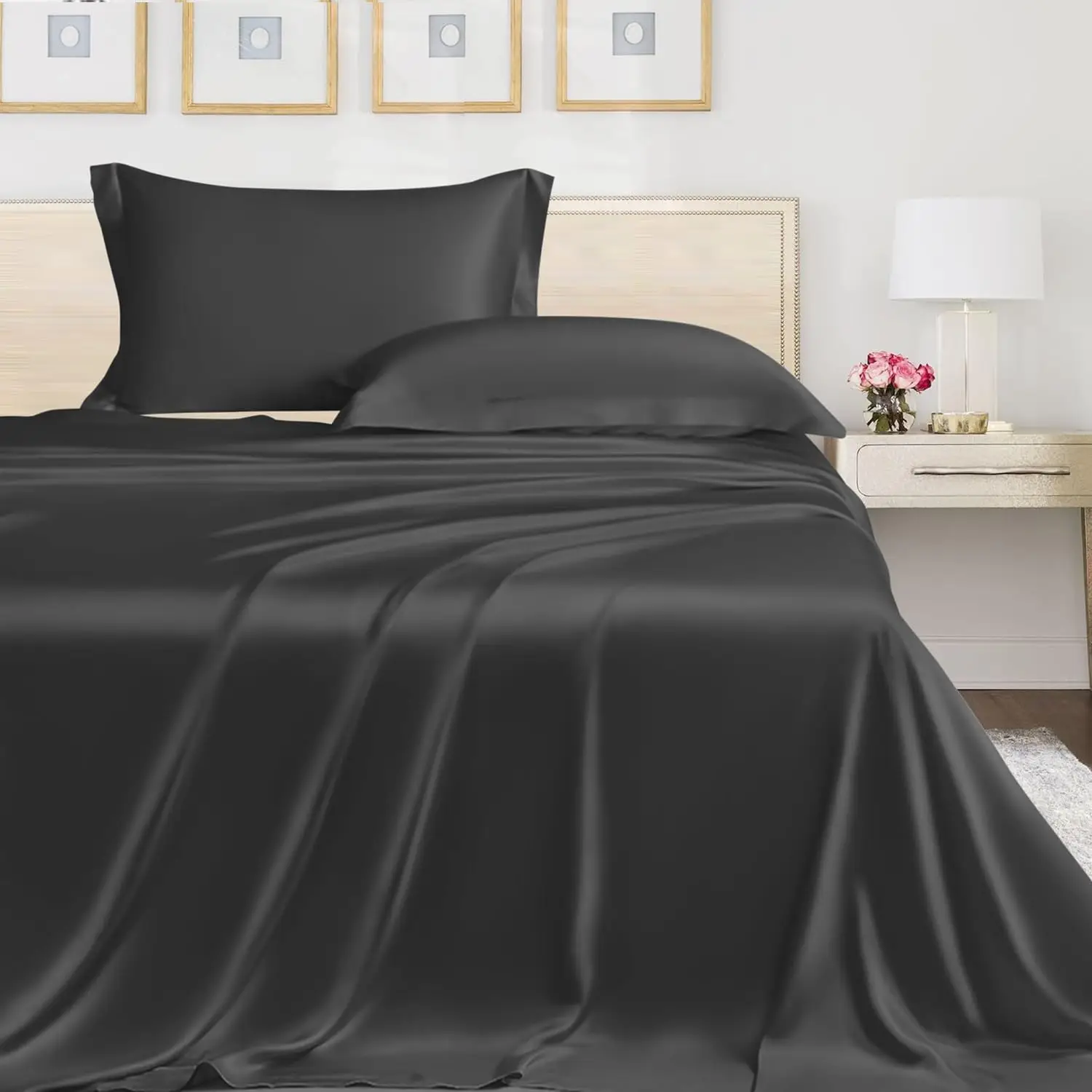 Cloudland Quilted Bedcover Tencel Bedsheet Bedding Set Luxury 1200