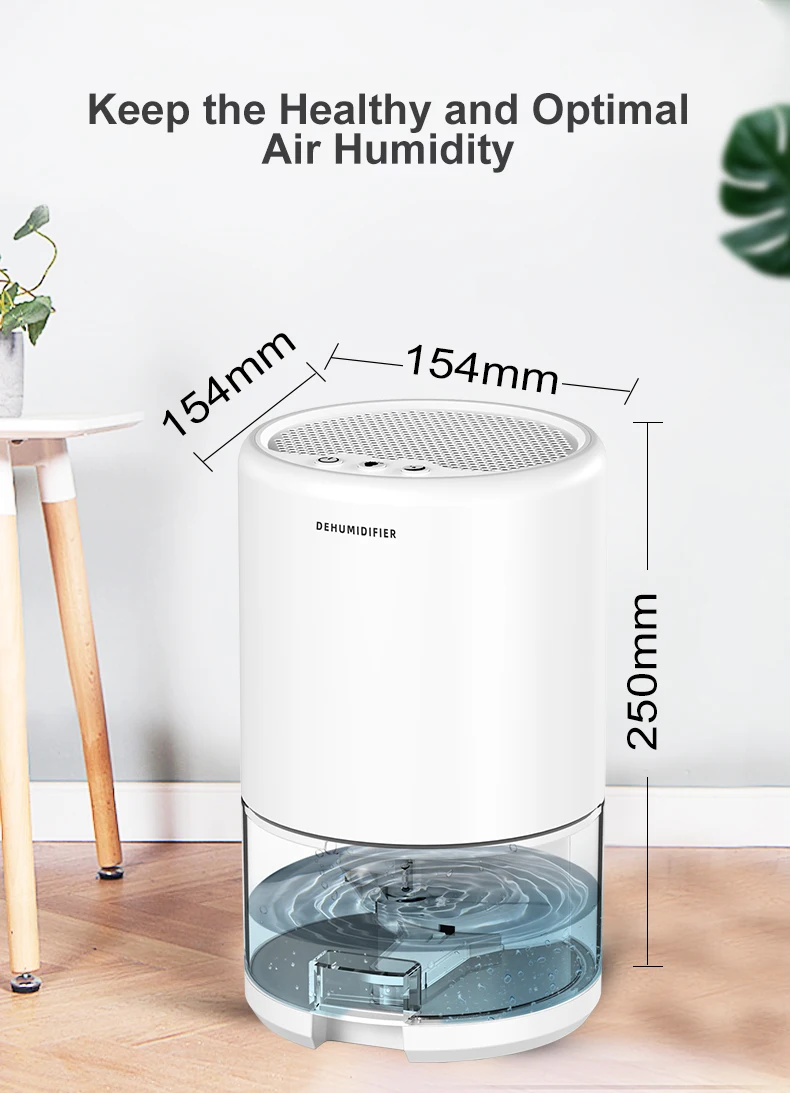 1l Portable Room Air Dryer Peltier Mini Dehumidifier With Removeable 