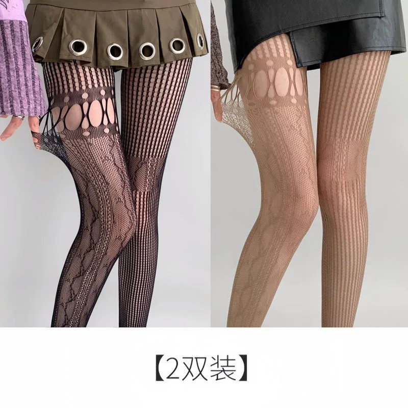 Seamless Nylon and Spandex Transparent Tight Jacquard Pattern Lace Pantyhose for Adults Inspired by Japan Mature Tube