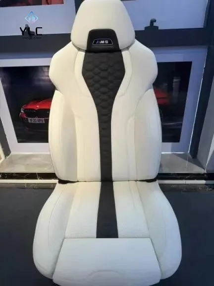 BMW用スポーツカーシートカバー、革製生地、ベルベット、PUレザー素材 