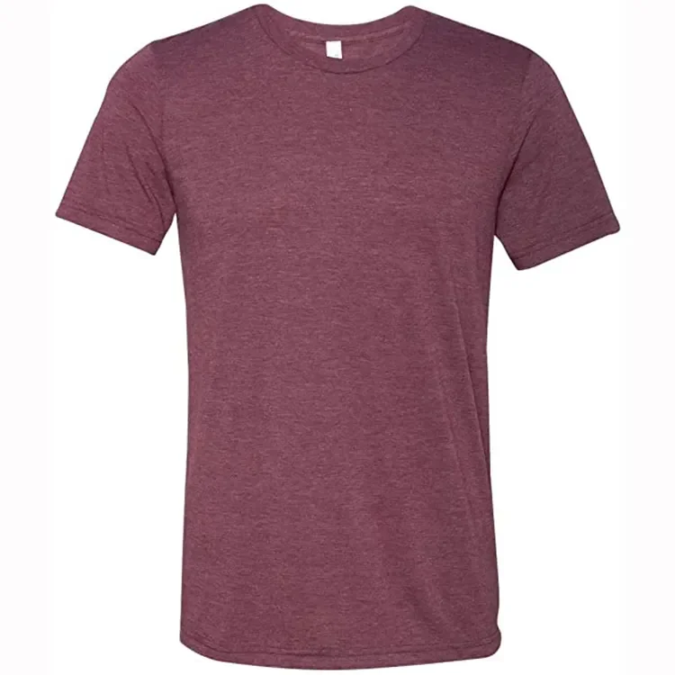 Custom Men's Heather Color Polyester Rayon Cotton Tri Blend T Shirt ...