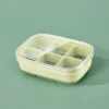 One six-compartment ice cube tray (blue-green)