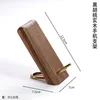 Metal Phone Stand - Black Walnut Wood