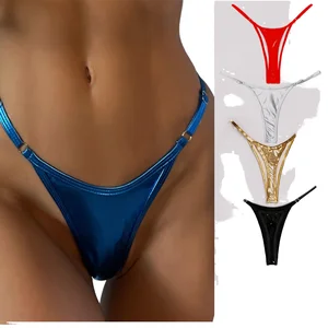 2026 Metallic Women's Sexy Bikini Cover Swimwear Solid Support Adult Beach Swimsuit Set Spandex sexy High Cut Bikini