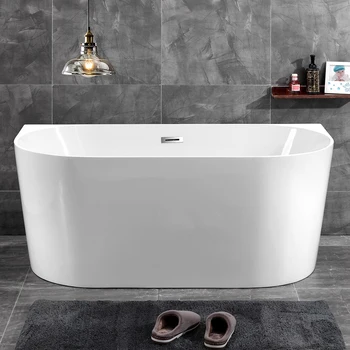 Factory sales drop shaped seamless bathtub Acrylic bathtub suitable for new European hotel bed bath