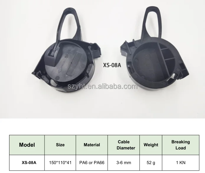 High-quality nylon material Insulation Optic Fiber Tension Clamp with a diameter of 5-8mm