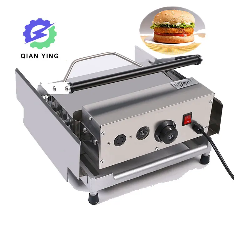 スナックショップ用の市販の全自動ハンバーガーパングリルバーガーバン