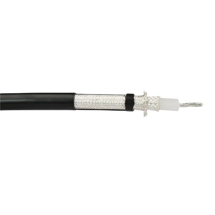 Cableado coaxial del alto rendimiento del cable coaxial del trenzado RG214 del doble 50ohm