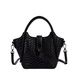 Women's Large Capacity Stylish Handwoven Crossbody Bag Practical Multi-Functional Summer Spring Shoulder Handbag