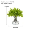 Artificial Oat Grass With Glass Vase - FYA0125