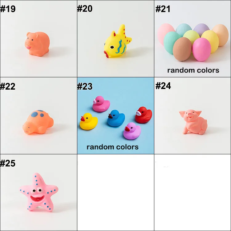 Best Price Baby Bath Toy Rubber Silicone Animal Kids Flashing Colorful