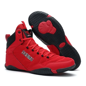 Make Your Own Unisex Boxing Training Workout Boots Design No Logo Wrestling Custom Blank Boxing Shoes for Wrestling