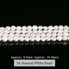 Perlas Naturales Blancas 5A de Forma Irregular