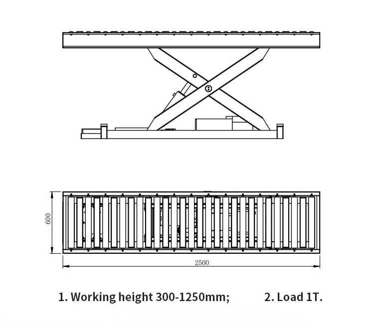 Hydraulic Electric Scissor Lifting Table details