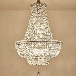 Zeal Lighting Ceiling K9 Pendant Light Luxury Bell Shape Centerpieces Chandeliers for Hotel Wedding Decor