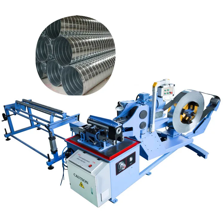 Heavy Duty Round Duct Making Machine with Plasma Cutter Machine to Make Ventilation Duct