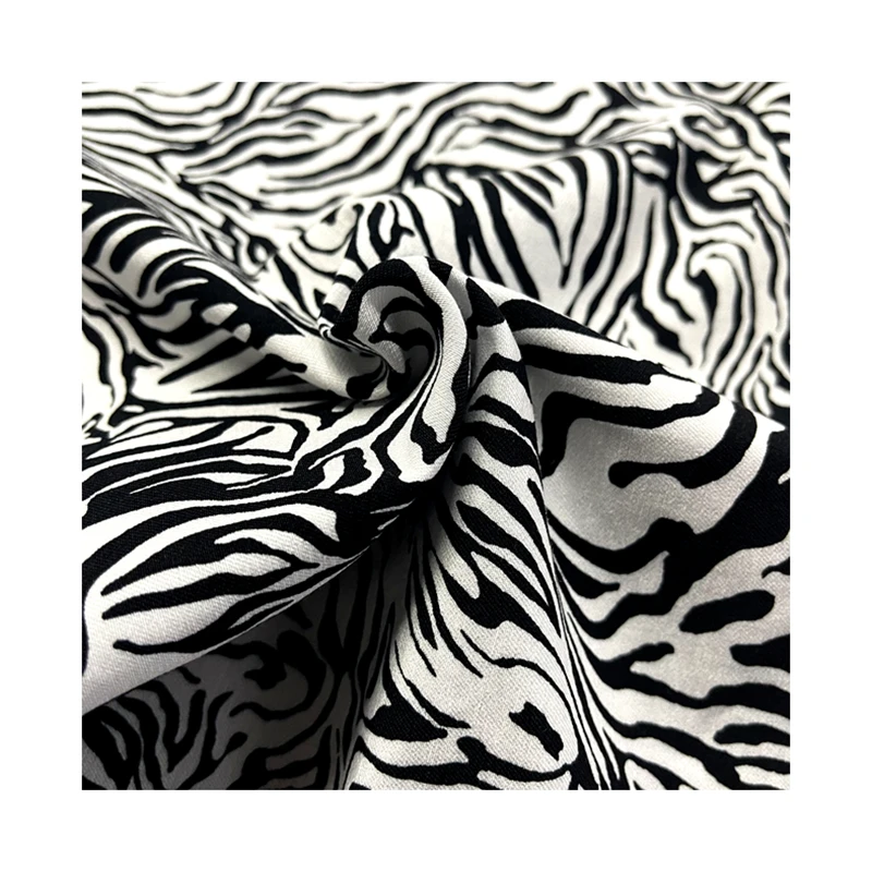 Ткань с принтом из Бенгальского шелка нейлона и спандекса для брюк ткань бенгальским