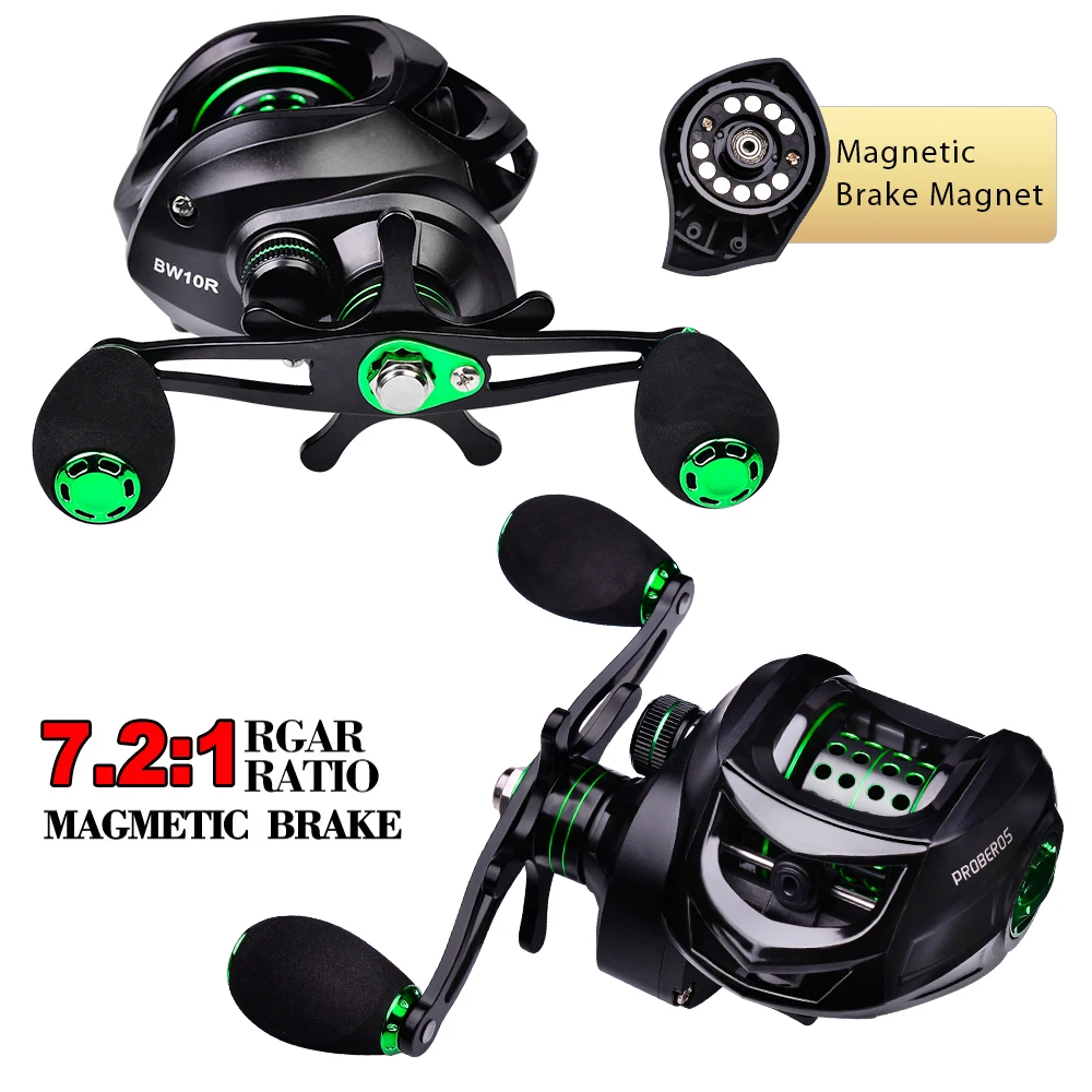 JY Fishing Baitcasting Reel 10kg Max Drag Power 7.2:1 Bait Drag Casting Wheel Saltwater Fishing Reel