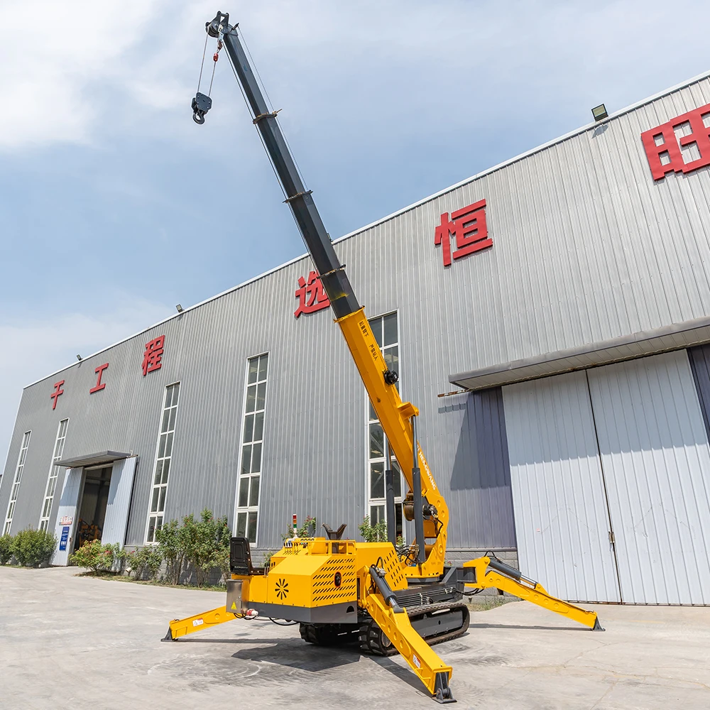 Telescopic Boom Mini Crawler Cranes: 1, 3, 5, 8-Ton Versions