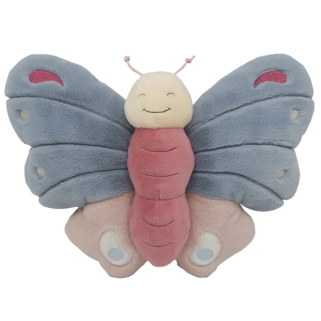 24cm Super Soft Cuddly Butterfly Plush baby Toys Hugging Butterfly Stuffed Animal Toys Lovely Gifts for Kids Promotion Gifts