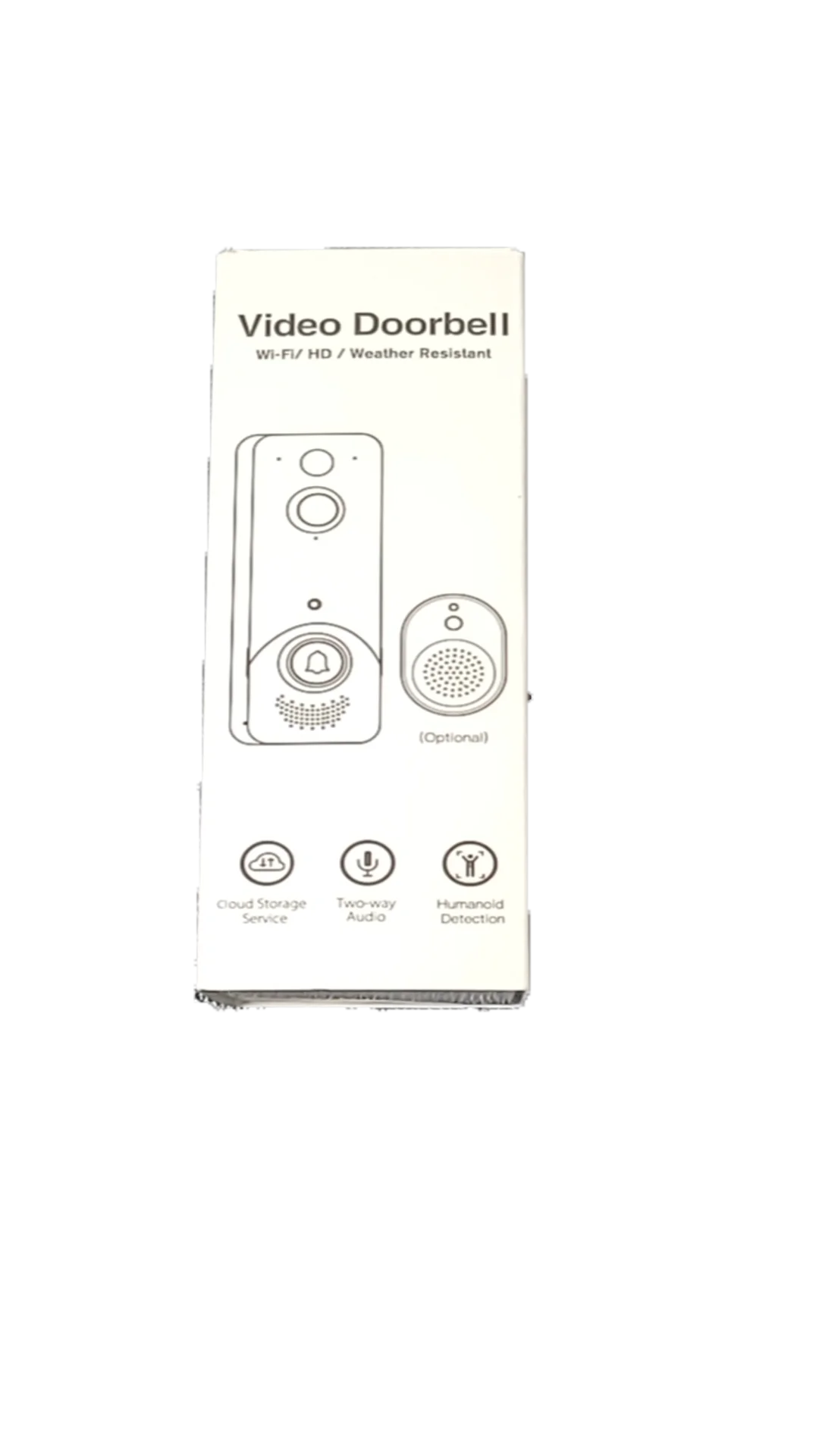 Wifi Doorbell Free Chime Battery Video Door Bell Kit 2.4ghz