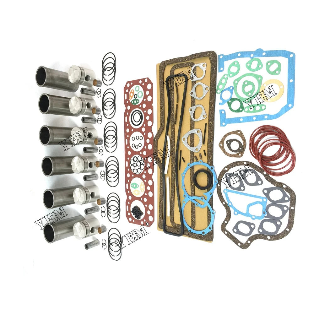 DA640 Engine Rebuild Kit With Cylinder Gaskets Set Piston Rings Liner for Isuzu Engine Repair Parts Kit