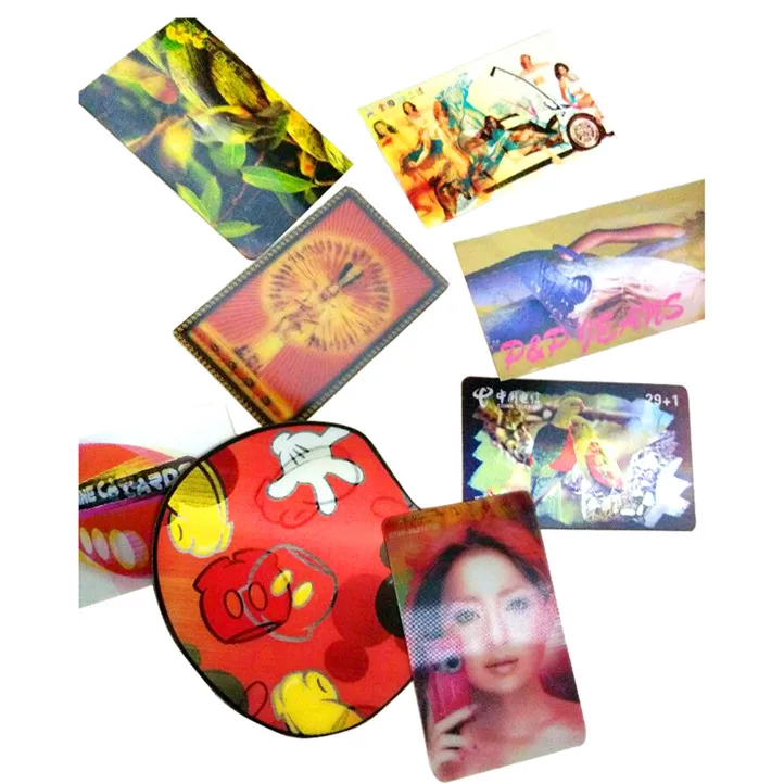 Reflective 3D Lenticular Grating PVC Card for Business