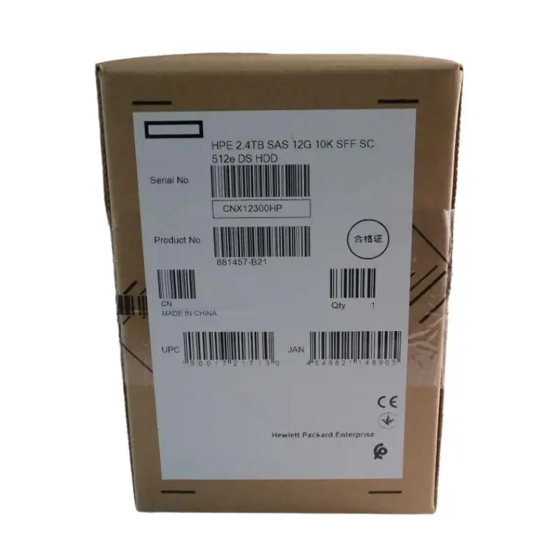 Original HPE 2.4TB SAS 12Gb/s 10K Hard Drive For Server | 512e Format 7.6ms | Ultra-fast Pathfinding