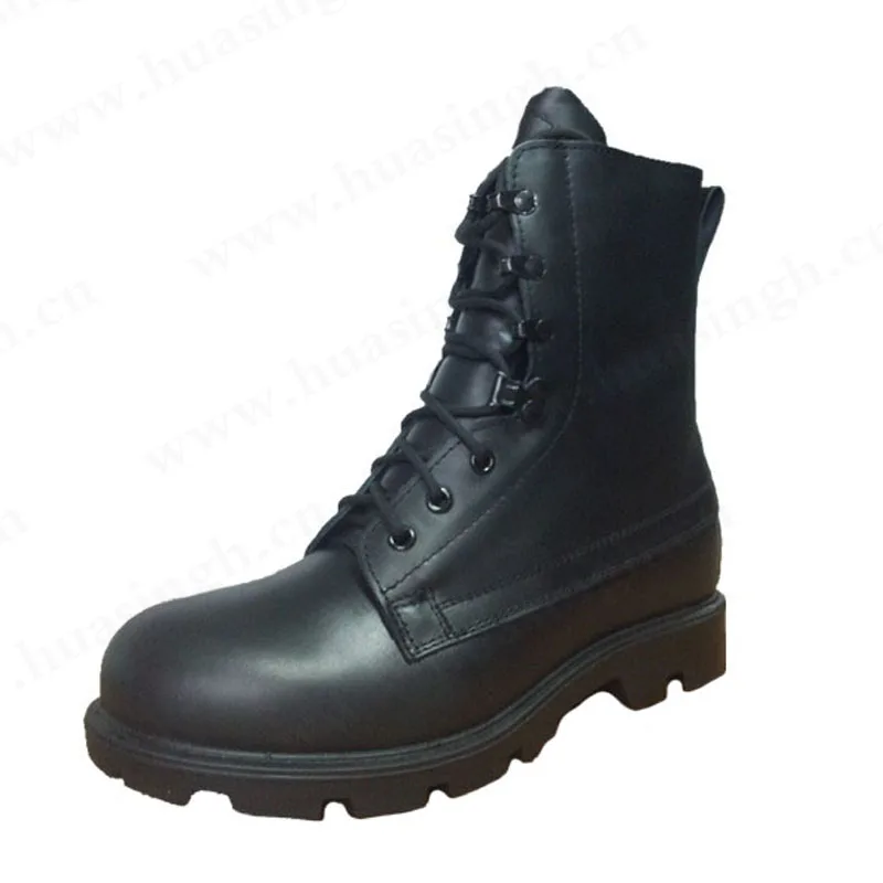 Zh,Ripple Pattern Sole Altama Combat Boots Black Full Leather Upper