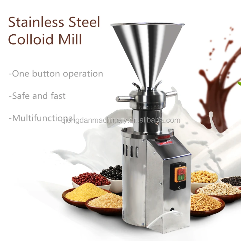 Vertical Colloid Mill Stainless Steel Stator and Rotor Colloid Mill Peanut Butter Production Line Peanut Sesame Grinder - Image 2