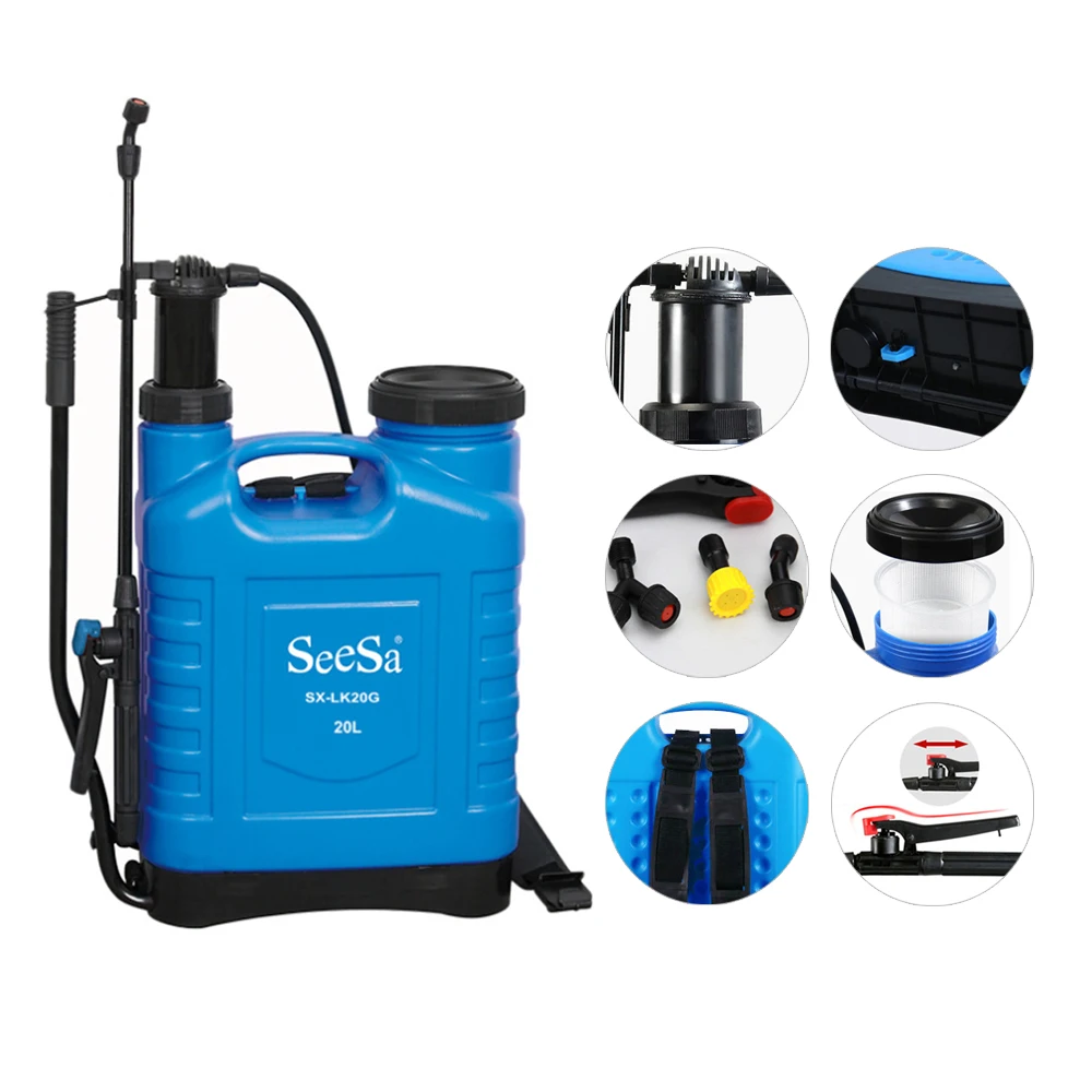 
 Seesa (SX-LK16G) 16L портативный рюкзак ручной садовый сельскохозяйственный опрыскиватель для растений и пестицидов  