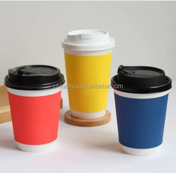 8oz 12 oz black printing ink corrugated disposable ripple wall coffee paper cup with lids supplier