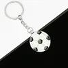 Keychain Style Football/Black and White