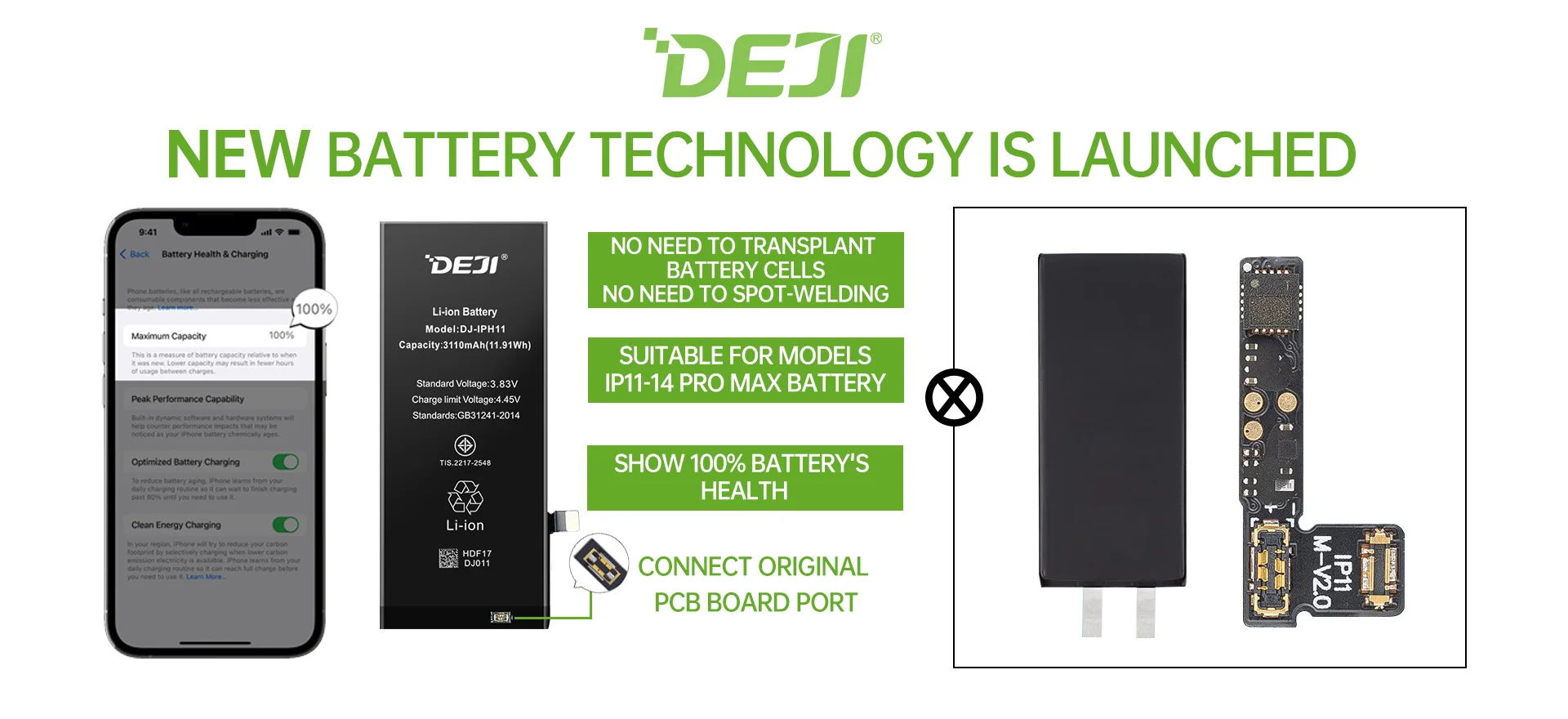 Deji Digitale Battery Para Batteries For Iphone 14 Pro Max Mobile Batteries Buy For Iphone 14