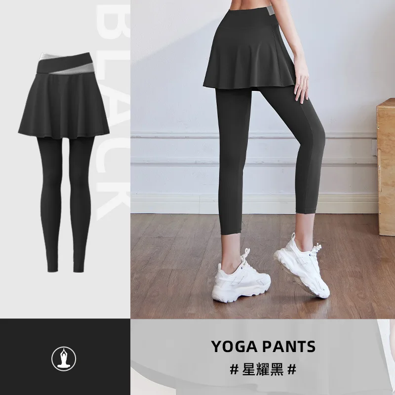 Two-Piece Anti-Exposure Cross Waist Japan Xxx Women Sexy Yoga Pants Camel Toe G High Waist Lift Flared Yoga Leggings