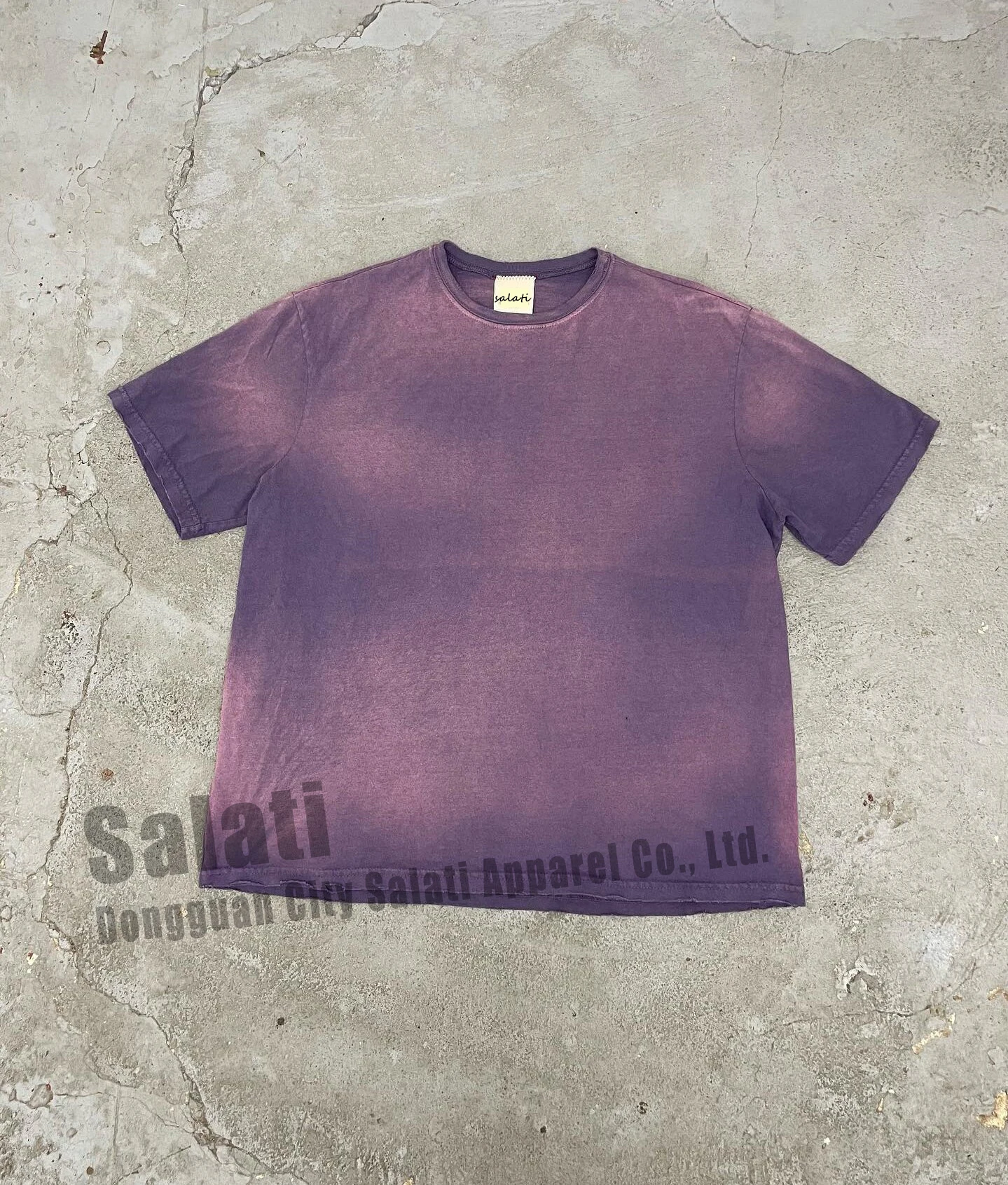Custom Blank Sun Faded Tshirts Heavy Cotton Plain Oversized Crew Neck T-shirts Distressed Vintage Acid Washed Tshirts for Men gallery 9