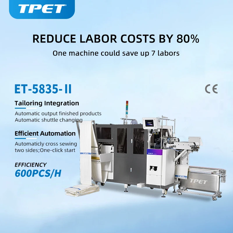 Full Automatic Cotton Bath Towel Sewing Machine for Towel Making
