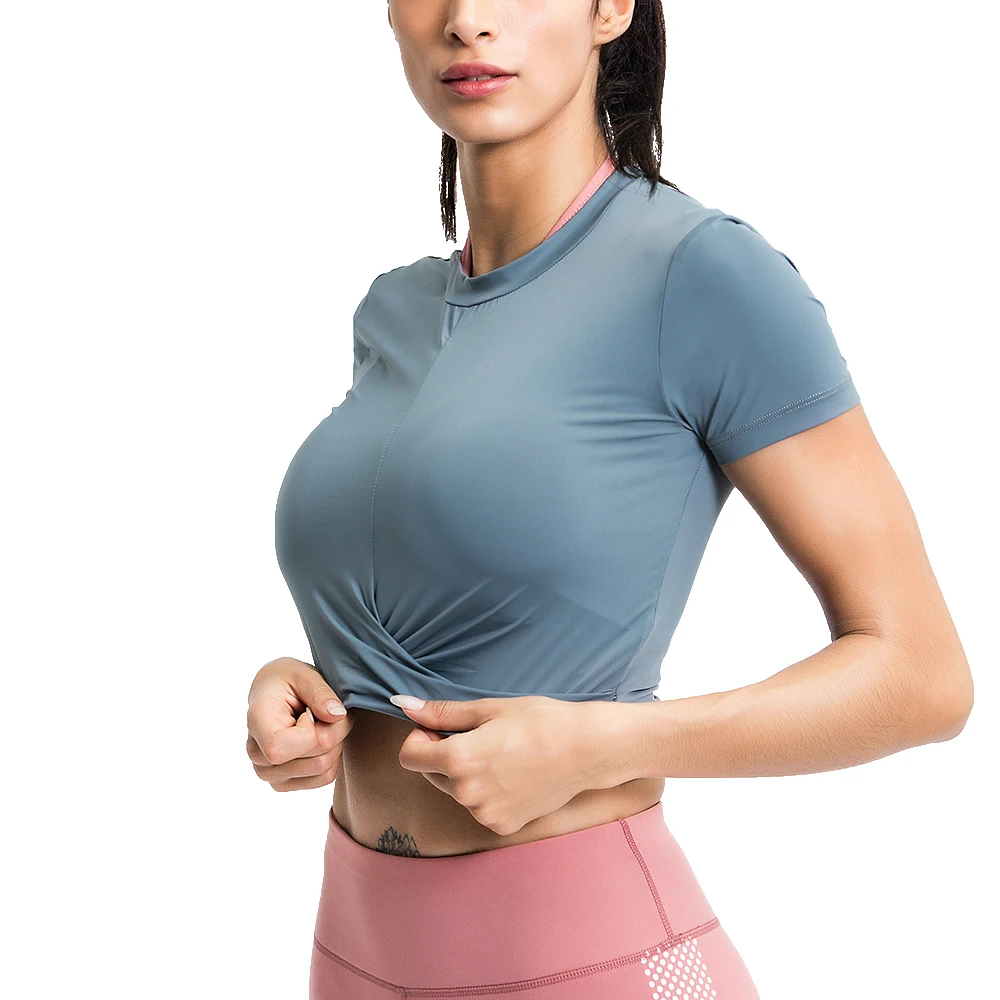 Yoga Jacket Short Sleeve Yoga Suit Coat 