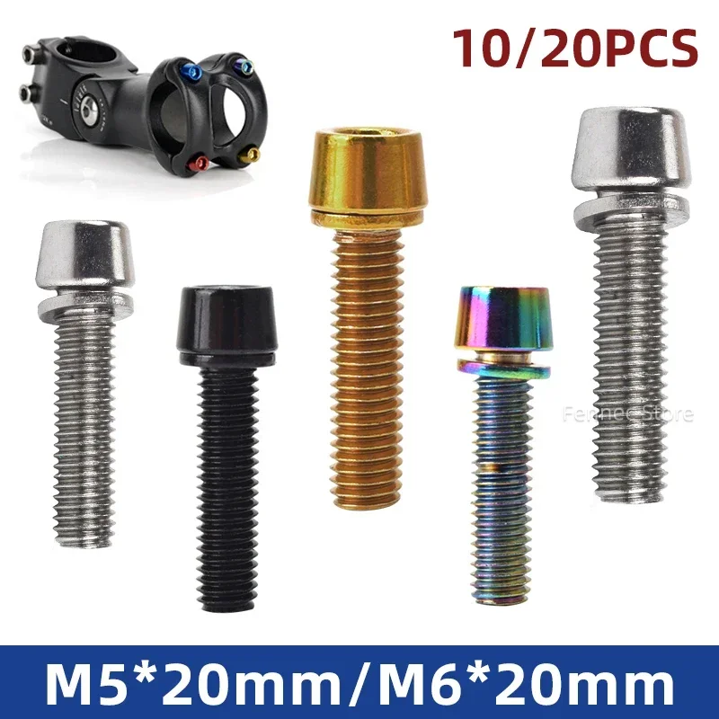 Grade 5 Titanium Fasteners Motorcycle Hexagon Socket Bolts M5 M6 M8 M10 Coloured GR5 Bolts Screw Factory Supplier