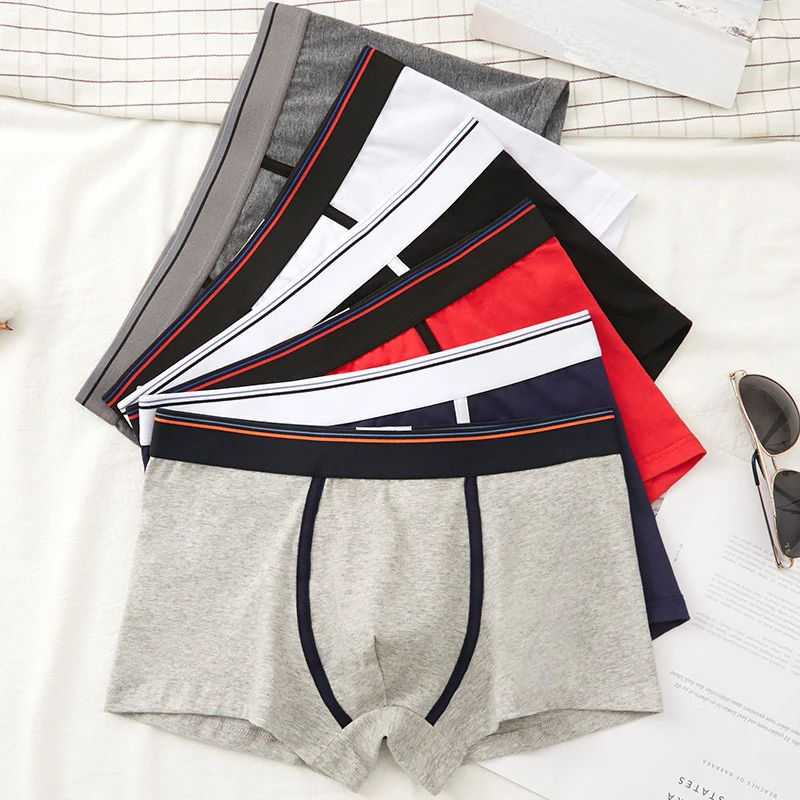 Customized Gentleman Casual Absorbent Breathable Underwear Large Size