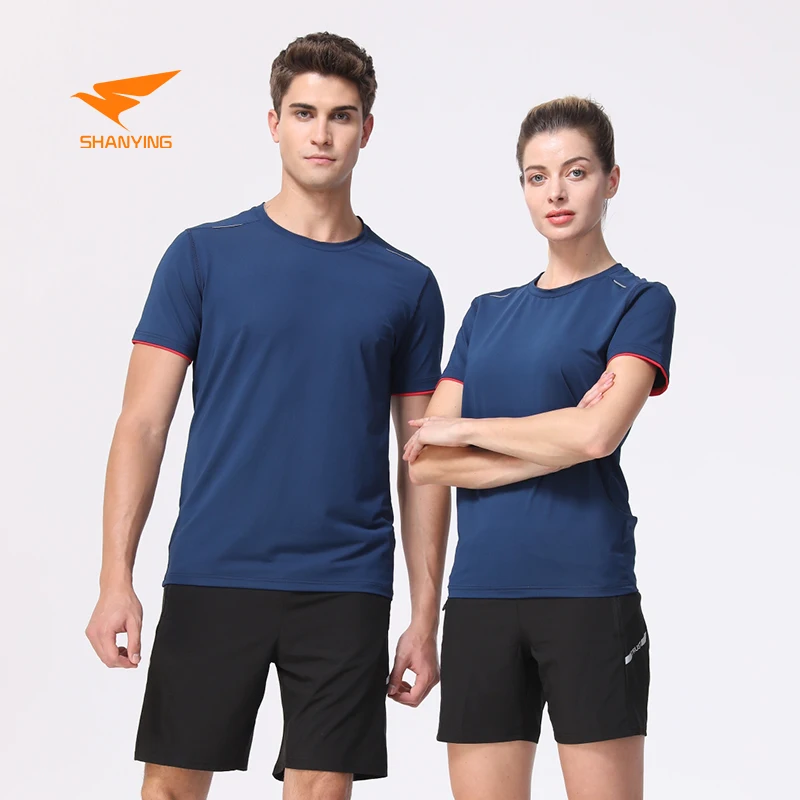 Gym Jogging Sports Shirts O-Neck Breathable Quick-Dry Workout Jersey Slim  Fit Compression Men Running T-Shirts - China Cotton and Comfort price