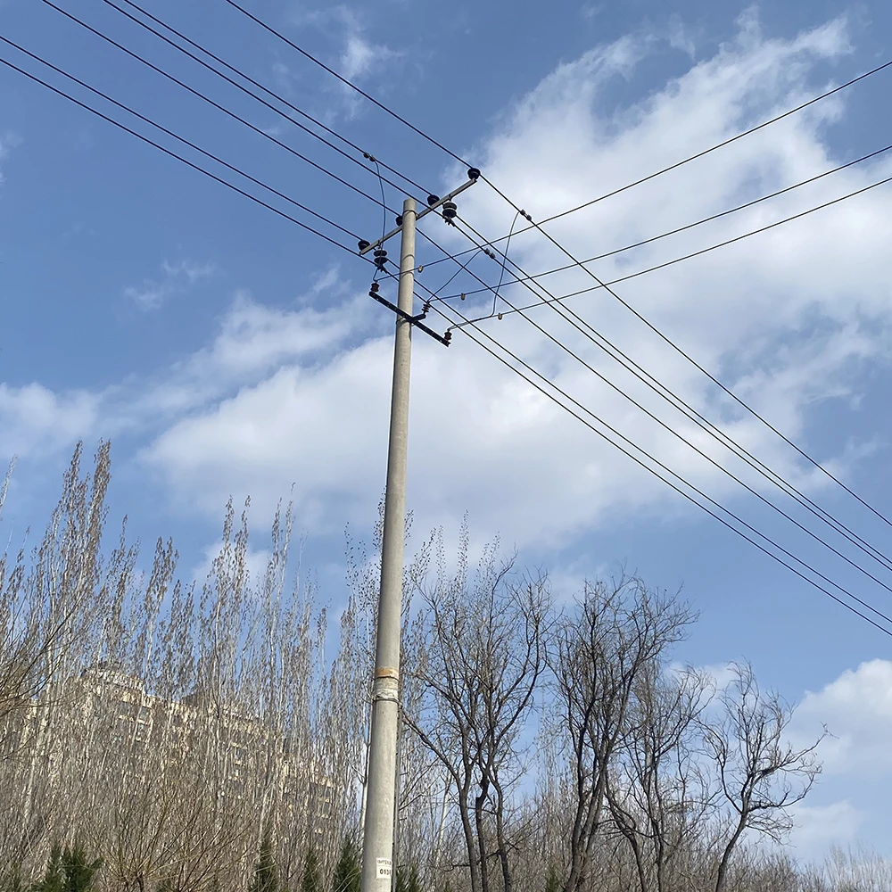 product hot dip galvanized 10m electric power pole steel tubular 10kv 220kv transmission line tower xinyuan brand hebei origin-2