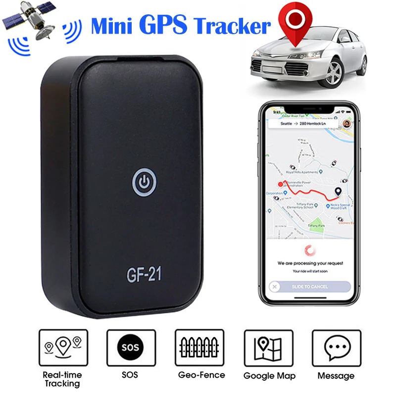 Mini Gps Tracker Gf21 Car Tracker Vehicle Gps Locator Anti-lost ...