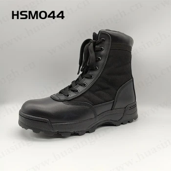 CR,classic Style Genuine Leather+nylon Fabric Tactical Boots Finland Market Popular Durable Rubber Outsole Hiking Boots HSM044
