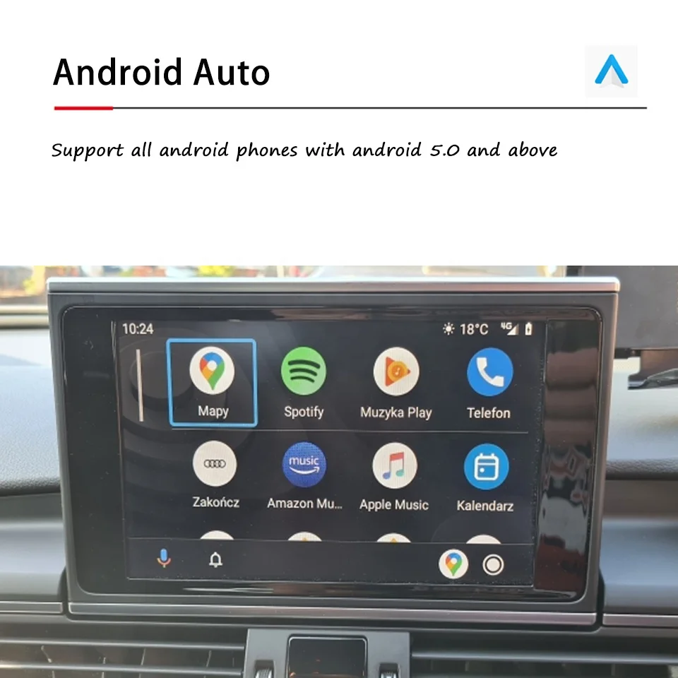 A1 8XF 8X1 8XA Wireless CarPlay for AUDI OEM Retrofit Apple Car Play Android Auto Rear Front Camera Integrated Adapter Spotify